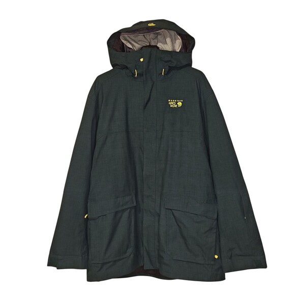 Mountain Hardwear Jacket Mens XL Green Dry.Q 3-in-1 Zip Out Hooded Parka Outdoor - Picture 1 of 16
